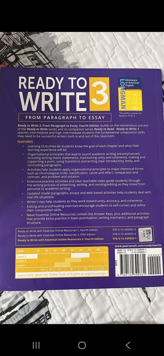 pearson ready to write 3 hazırlık kitabi - Görsel 2