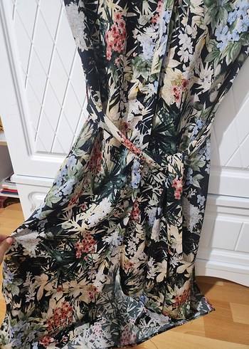 Zara Bohem Çok Renkli Uzun Elbise - Görsel 4