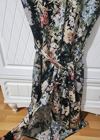 Zara Bohem Çok Renkli Uzun Elbise - Görsel 5