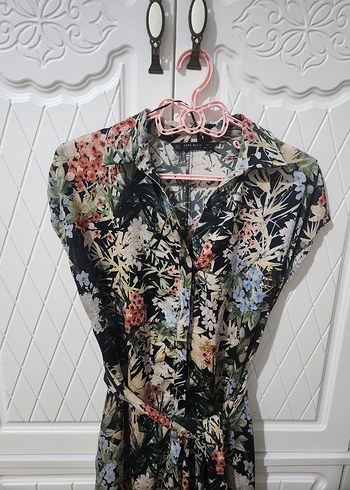 Zara Bohem Çok Renkli Uzun Elbise - Görsel 2