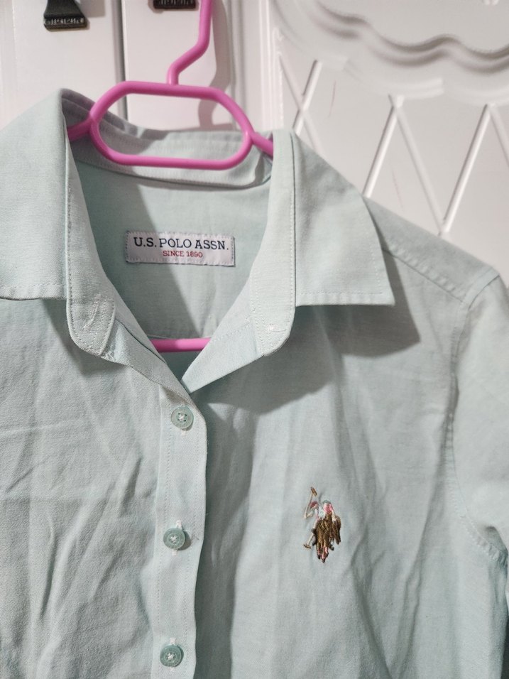 U.s polo Kadın Uzun Kollu Gömlek - Görsel 3