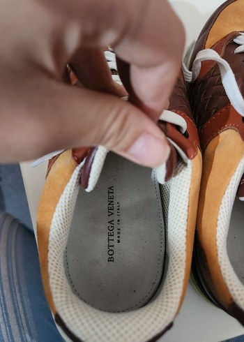 Bottega veneta kahverengi Deri Bağcıklı Kadın Spor Ayakkabı - Görsel 5