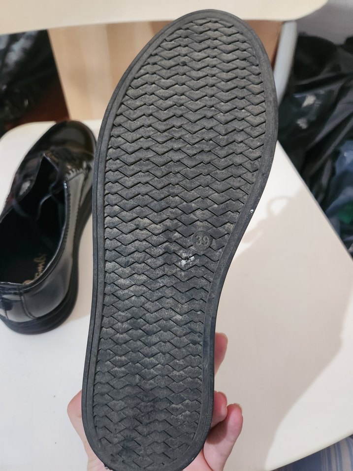 Bambi kadın Parlak Siyah Rugan Klasik Ayakkabı - Görsel 5