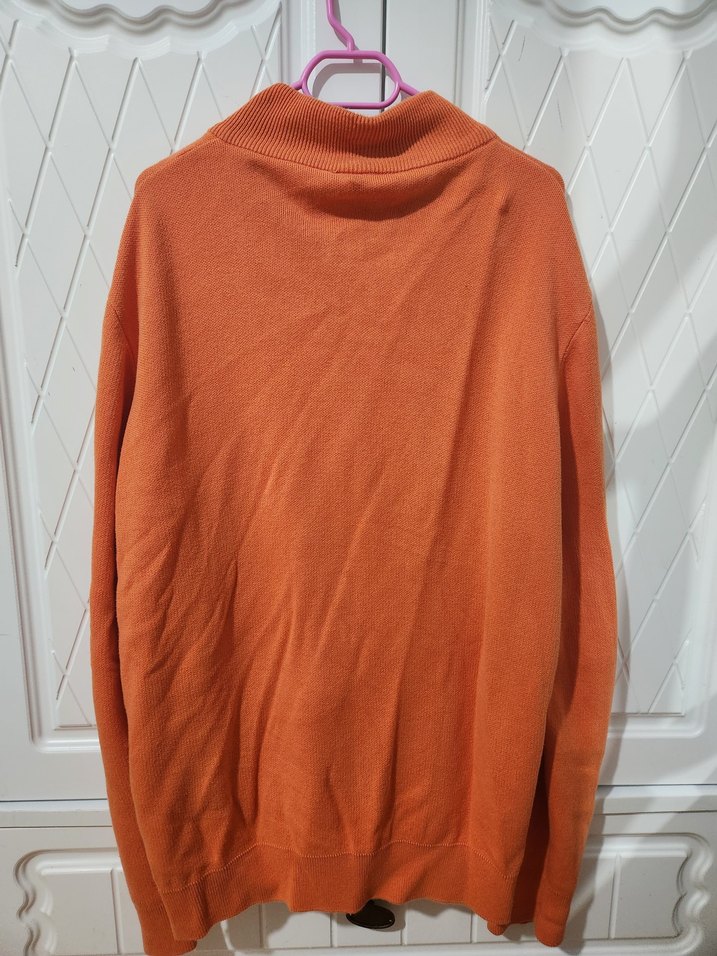 Lacoste turuncu Fermuarlı hırka - Görsel 4