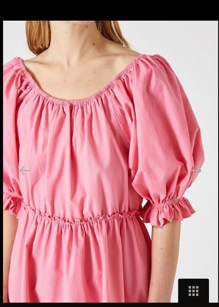 koton pembe elbise - Görsel 2