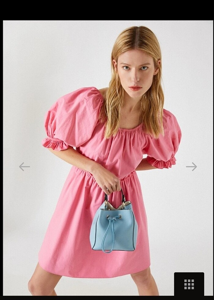 koton pembe elbise - Görsel 3