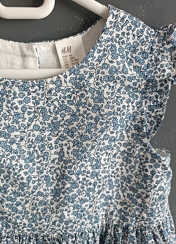 H&M Mavi çiçekli elbise