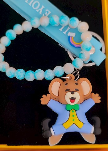 Gri Kedi Aksesuarları ve Batman Figürlü Anahtarlık - Görsel 3