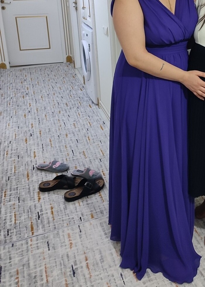 Carmen Mor Uzun Abiye  - Görsel 4