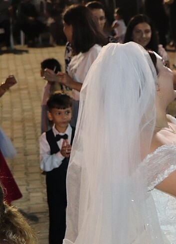 48 Beden beyaz Renk Gelinlik
