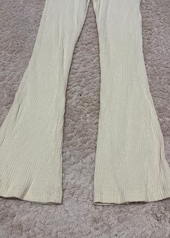 Bej çocuk ispanyol paça tayt - Görsel 2