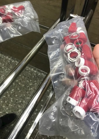 10Adet Yılbaşı Noel Anahtarlık - Görsel 3