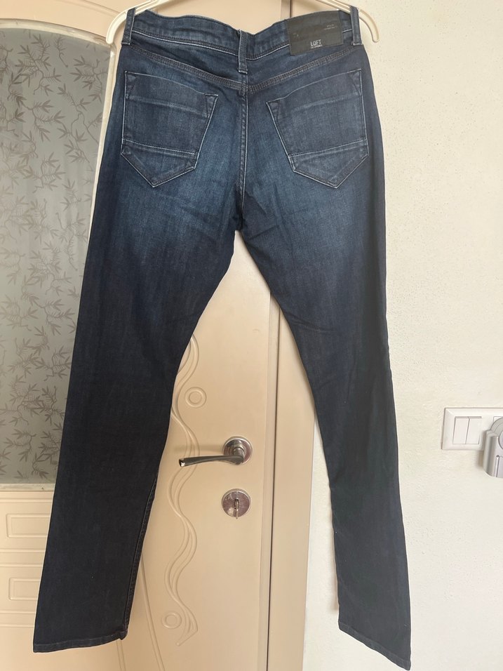 Erkek Lacivert Denim Günlük Jean - Görsel 2