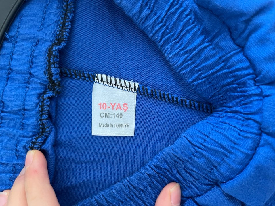 Erkek Çocuk Baskılı Mavi Rahat Şort - Görsel 3