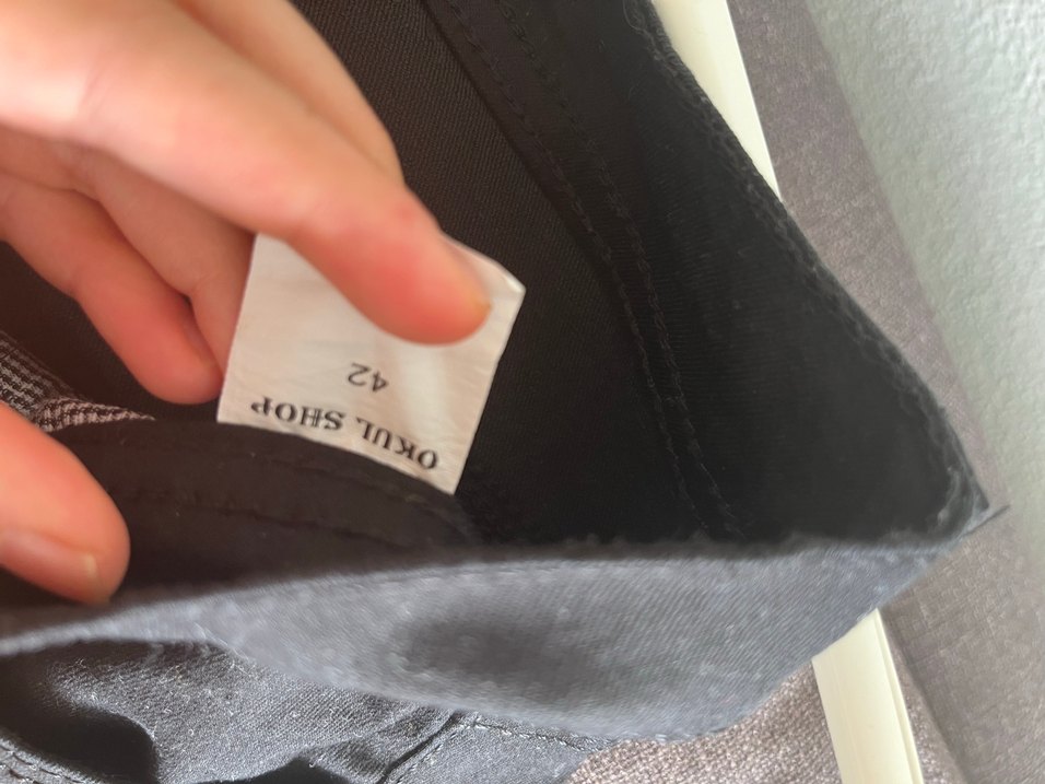 Siyah Kemerli Erkek Günlük Pantolon - Görsel 3