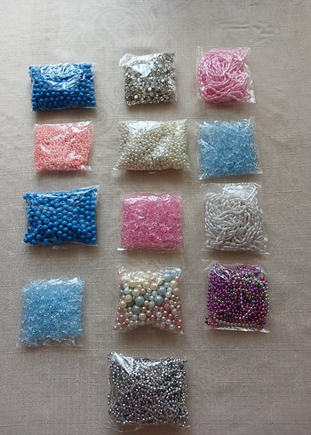  Çok Renkli Pastel Boncuk Seti