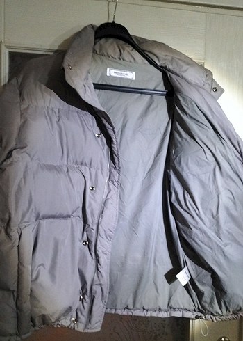 Gri Erkek Midi Boy Düğmeli Kış Ceketi - Görsel 4