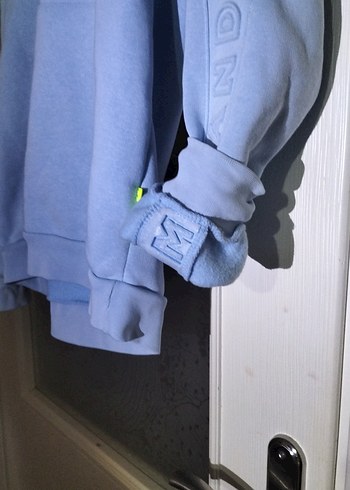 Açık Mavi Kapüşonlu Erkek Sweatshirt - Görsel 3