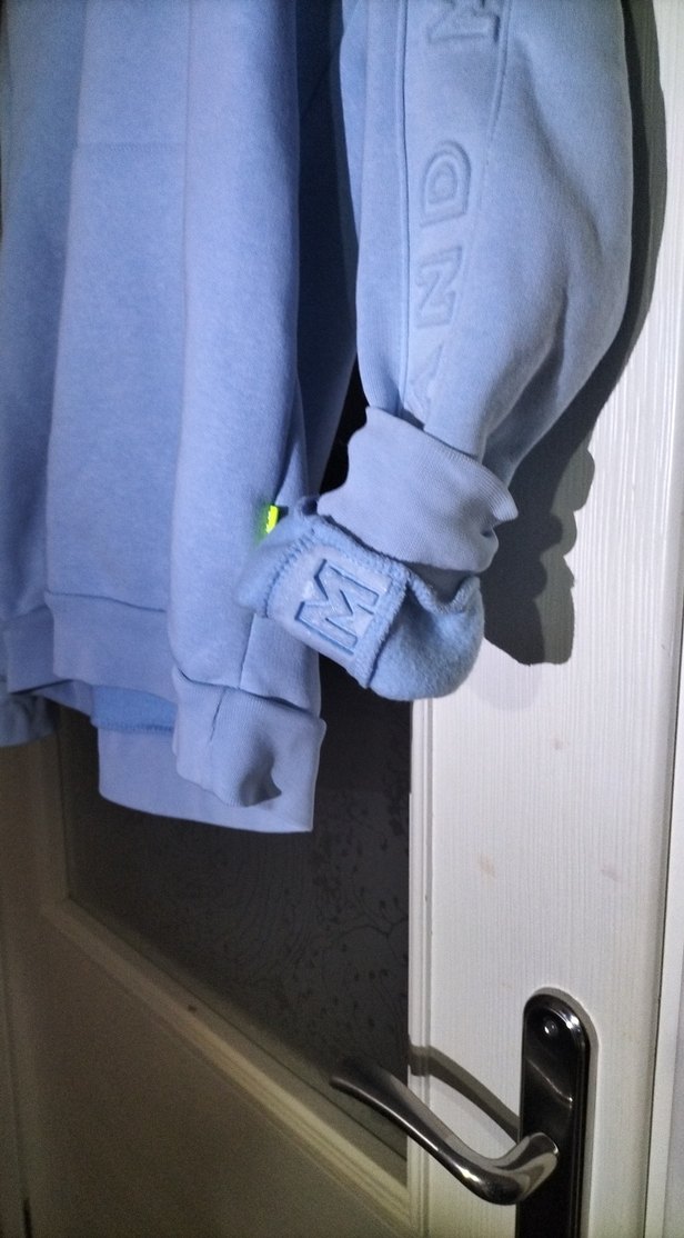 Açık Mavi Kapüşonlu Erkek Sweatshirt - Görsel 3