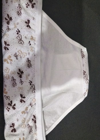 3lü Beyaz Baskılı Kadın İç Çamaşırı - Görsel 2