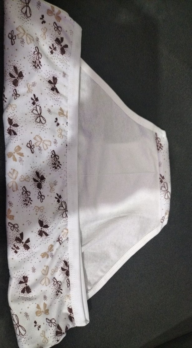 3lü Beyaz Baskılı Kadın İç Çamaşırı - Görsel 2