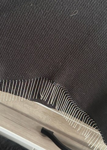 Siyah Örgü Uzun Kollu Salaş Kadın Kazak - Görsel 3