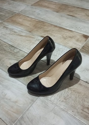 Bej Minimalist Blok Topuklu Kadın Abiye Ayakkabı - Görsel 6