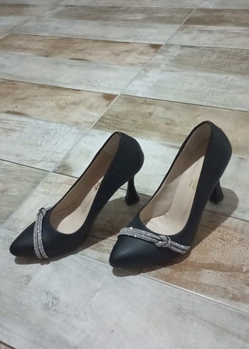 Bej Minimalist Blok Topuklu Kadın Abiye Ayakkabı - Görsel 10