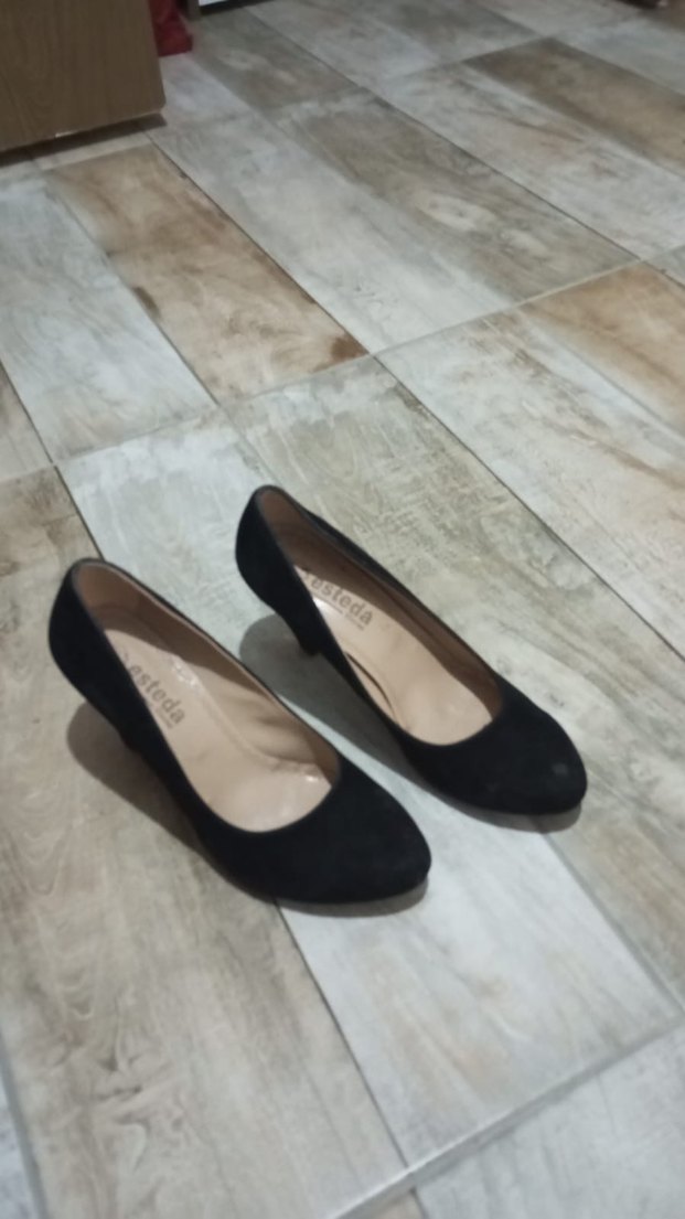 Bej Minimalist Blok Topuklu Kadın Abiye Ayakkabı - Görsel 4