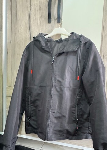 Kadın Siyah Fermuarlı Midi Ceket - Görsel 2