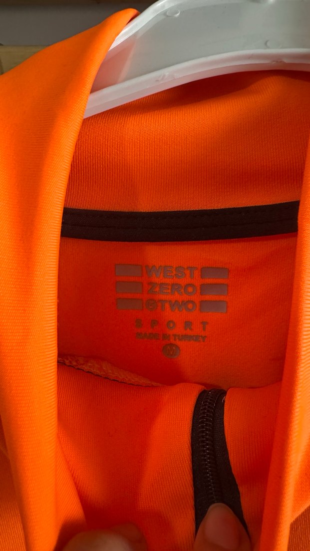 Turuncu Fermuarlı Erkek Polar Sweatshirt - Görsel 2