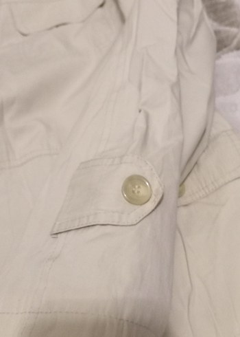 Bej Keten Düğmeli erkek ceket - Görsel 3