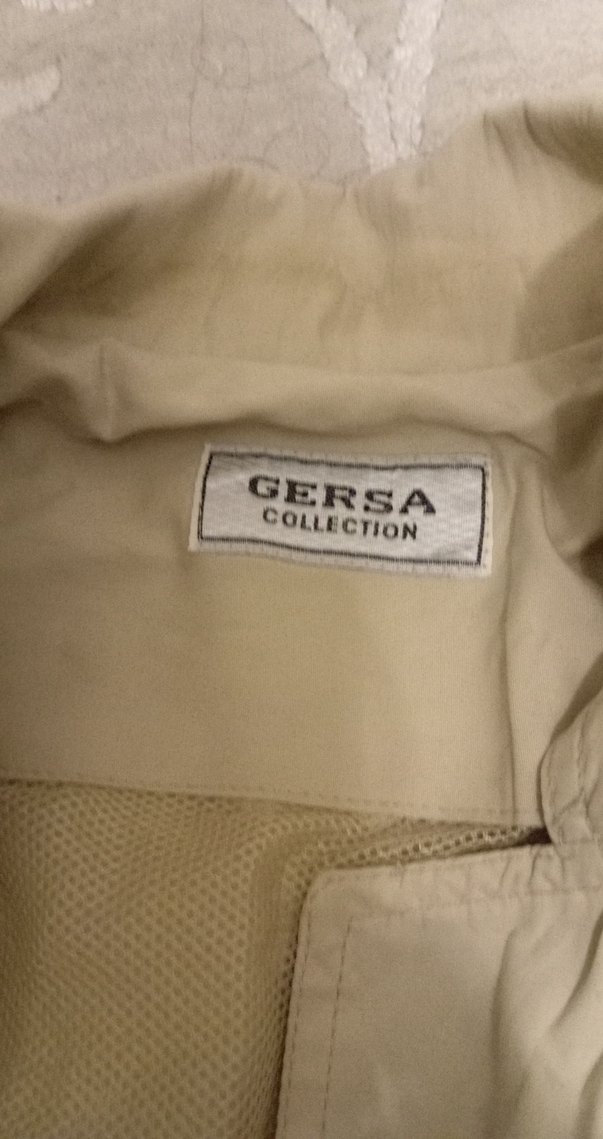 Bej Keten Düğmeli erkek ceket - Görsel 2