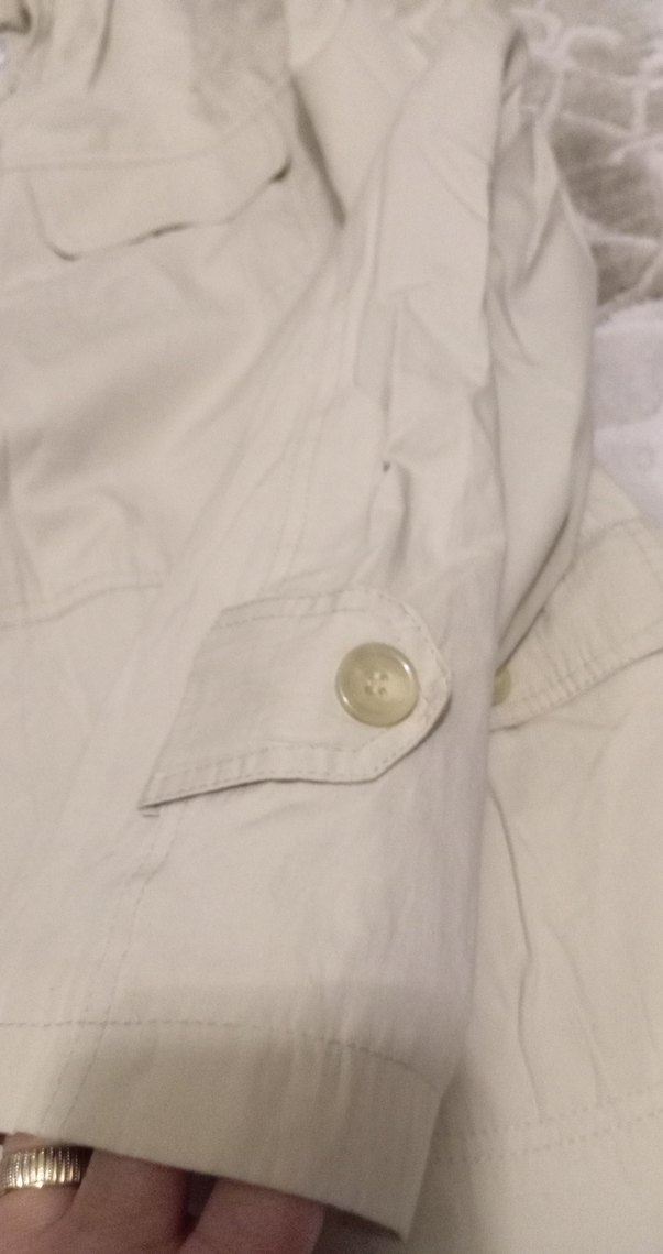 Bej Keten Düğmeli erkek ceket - Görsel 3