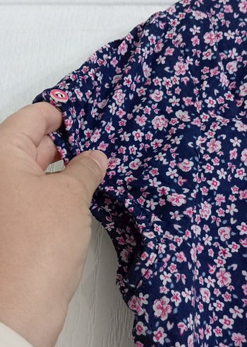 Mor Desenli Kısa Kollu Gömlek - Görsel 5