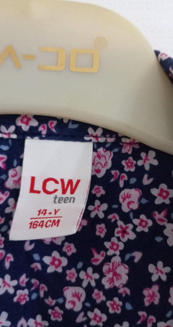 Mor Desenli Kısa Kollu Gömlek - Görsel 3