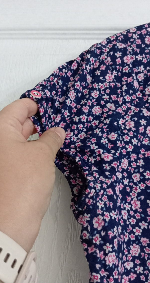 Mor Desenli Kısa Kollu Gömlek - Görsel 5