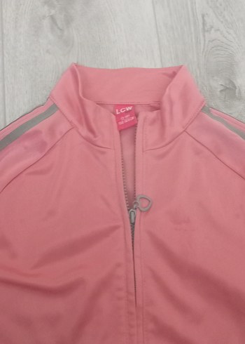 Kız Çocuk Gri-Pembe Fermuarlı Eşofman Takımı - Görsel 2