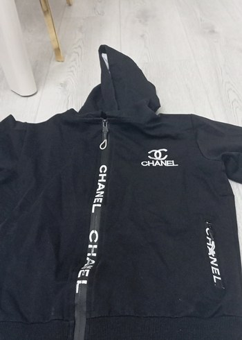 Erkek Çocuk Siyah Fermuarlı Eşofman Takımı - Görsel 3