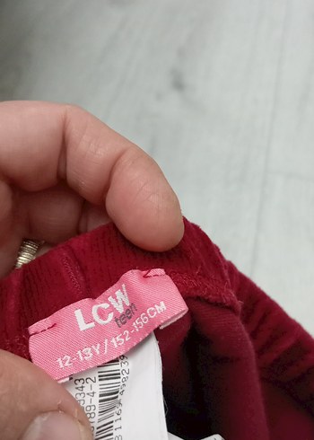 Kız Çocuk Koyu Kırmızı Dar Kesim Tayt - Görsel 2