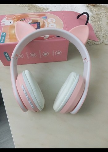 Pembe LED Işıklı kulaklık - Görsel 5