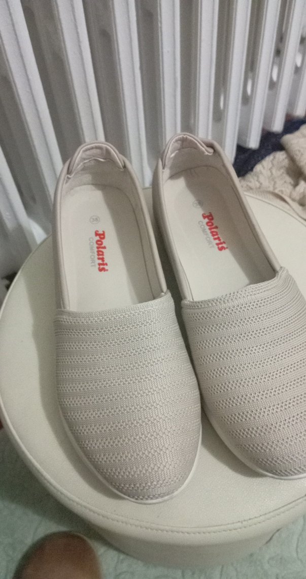 Polaris Kadın Gri Dolgu Topuklu Spor Ayakkabı - Görsel 2