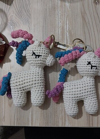 Beden çeşitli Renk Unicorn anahtarlık