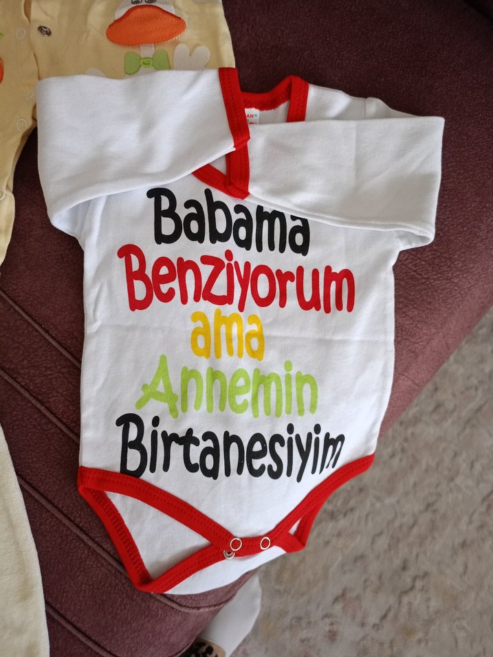 Bebek Pamuklu Renkli Baskılı Hastane Kıyafeti - Görsel 3