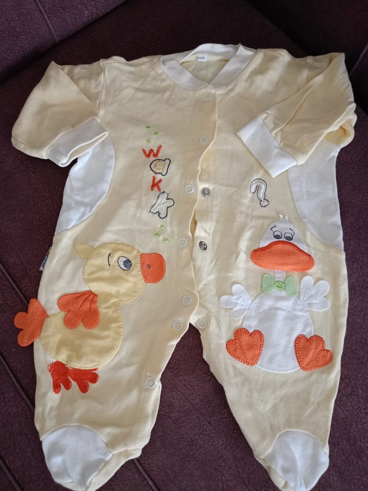 Bebek Pamuklu Renkli Baskılı Hastane Kıyafeti - Görsel 4