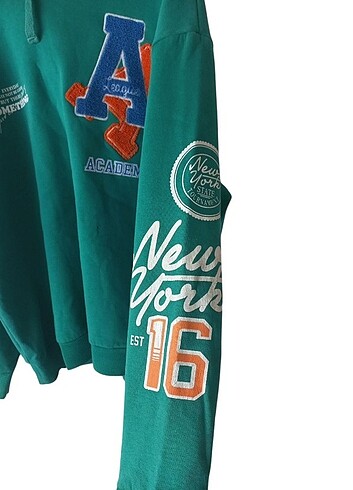 m Beden turkuaz Renk DEFACTO Erkek Sweatshirt