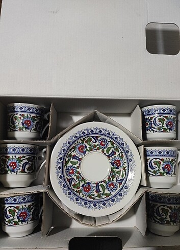Orijinal kütahya porselen kahve fincanı takımı 