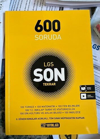 Hız yayınları 600 soruda son tekrar