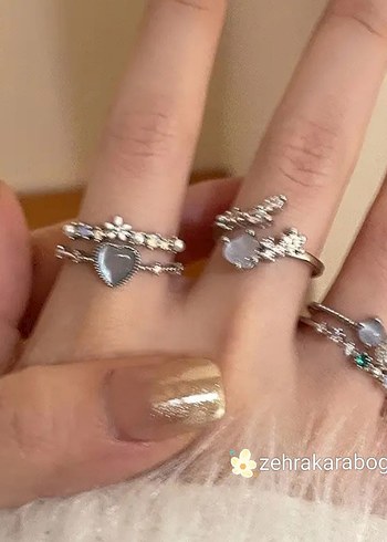 Pinterest Kadın Yüzük Seti - Görsel 2