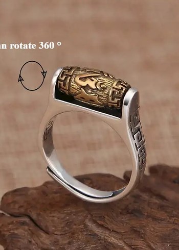 Erkek Vintage Dua Yüzük - Görsel 4